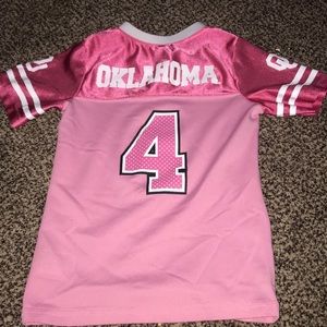 Pink OU toddler jerseys